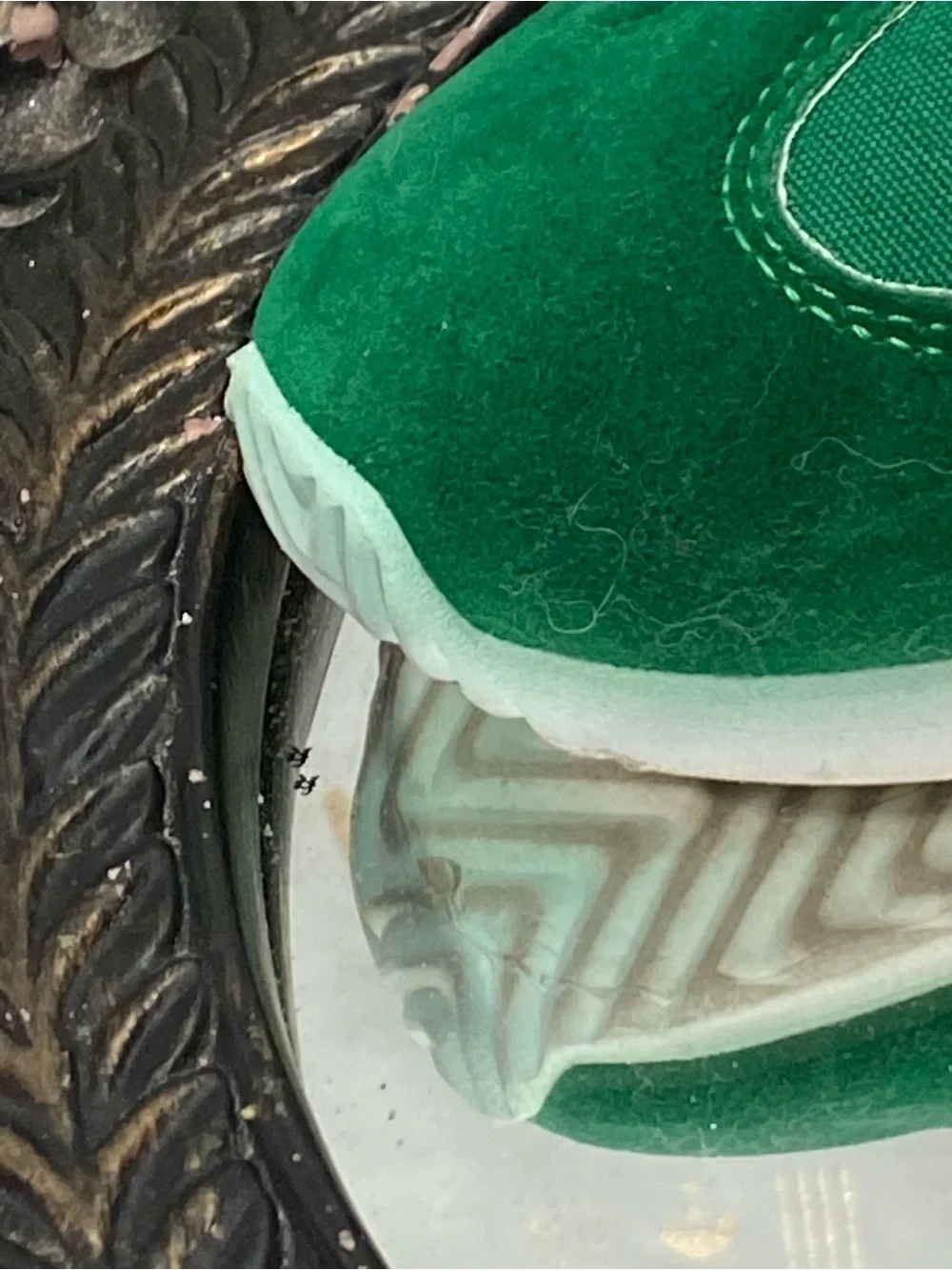 Kids Green Athletic Sneakers with White Accents